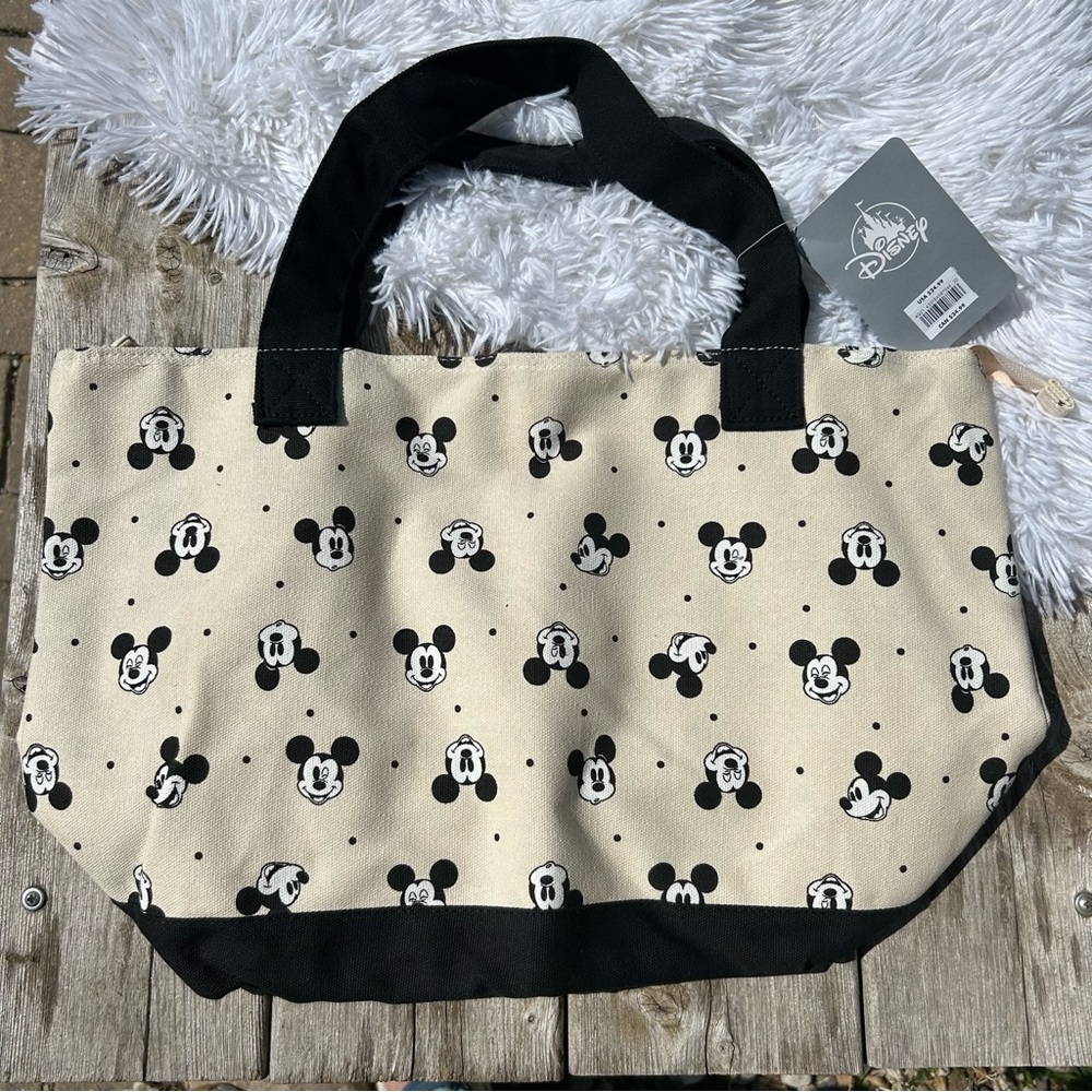 Disney Mickey Mouse Face Expressions Cotton Canvas Tote Bag - New with tags! - Picture 7 of 16